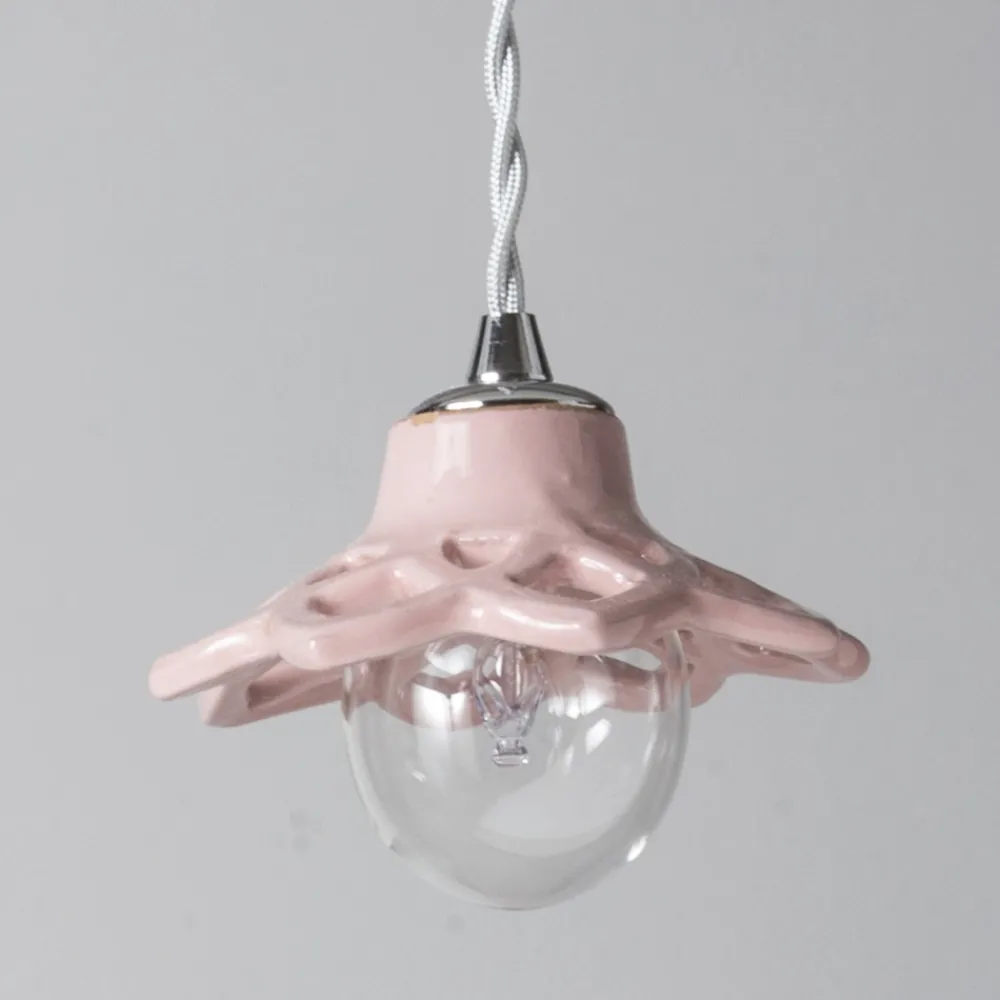 Toscot Pendelleuchten Vintage-Apuane Terrakotta-Hängeleuchte ohne Rosette, hergestellt in der Toskana