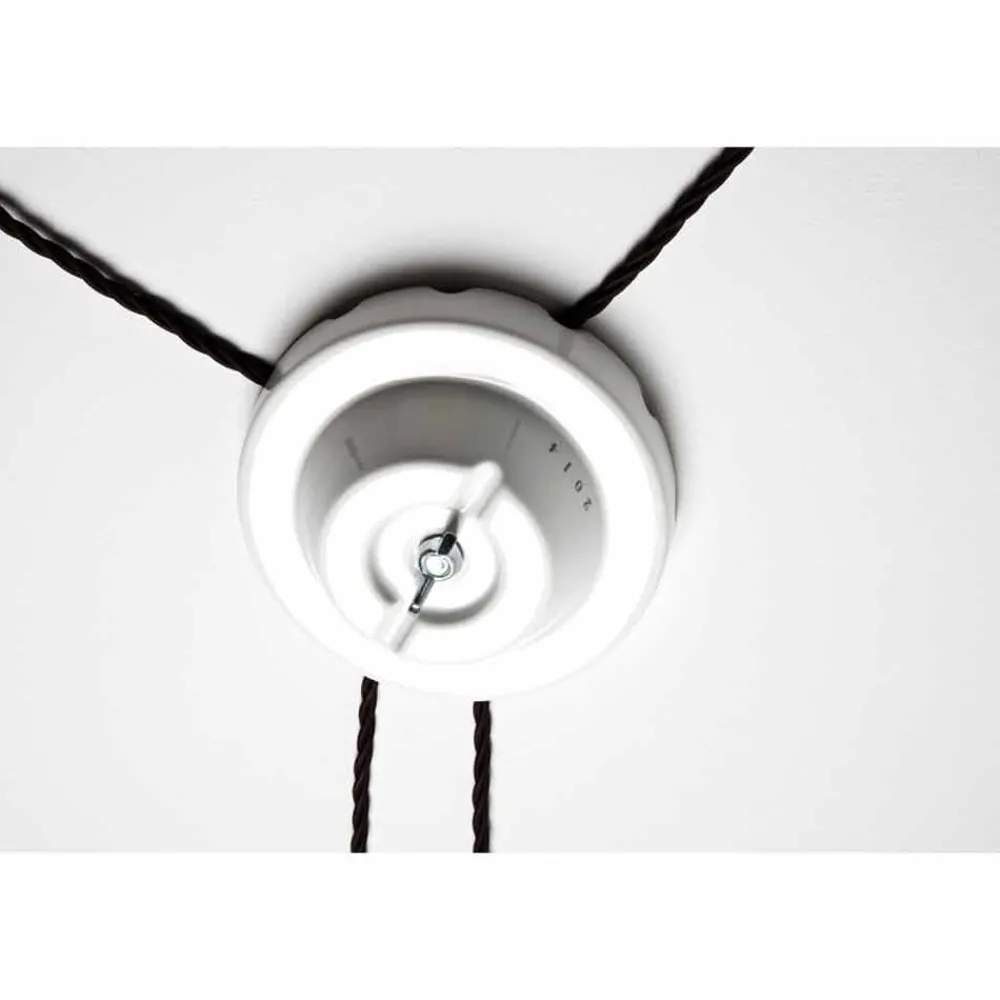 Toscot Pendelleuchten Vintage-Battersea Deckenlampe klein, hergestellt in Toskana