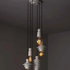 Toscot Pendelleuchten Vintage-Battersea Deckenrosette groß für Kompositionen