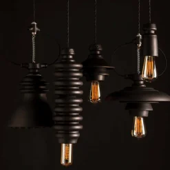 Toscot Klassische Pendelleuchten-Battersea Pendellampe mit Terrakotta Schirm