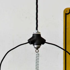 Toscot Pendelleuchten Vintage-Battersea Pendelleuchte Lotosblume aus Keramik