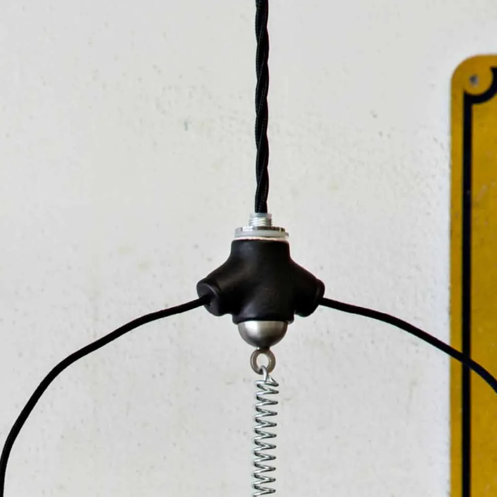 Toscot Pendelleuchten Vintage-Battersea Pendelleuchte Lotosblume aus Keramik