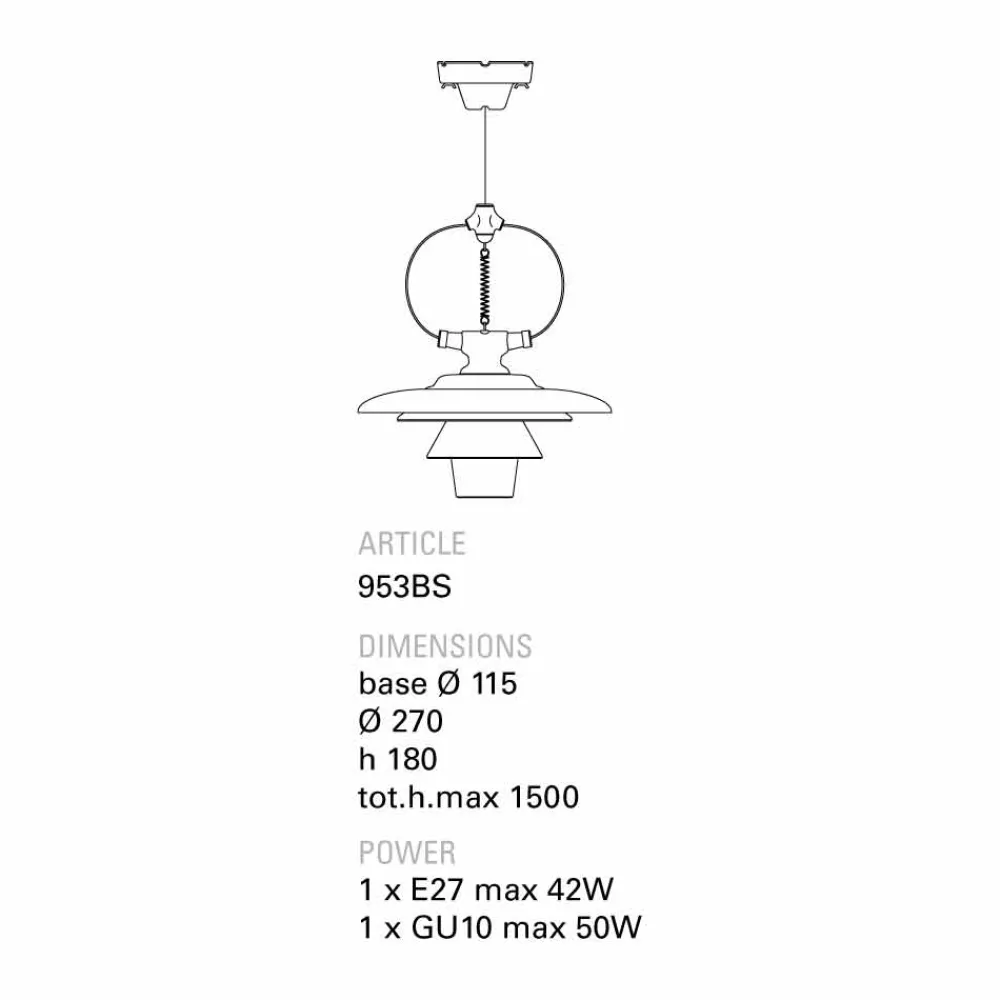 Toscot Pendelleuchten Vintage-Battersea Pendelleuchte Lotosblume aus Keramik