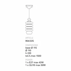 Toscot Klassische Pendelleuchten-Battersea Pendelleuchte aus Keramik