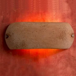 Toscot Garten-Wandlampen-Castelverde Terrakotta-Wandlampe für den Innen- und Außenbereich made in Italy