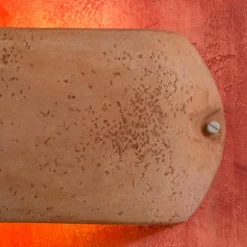 Toscot Garten-Wandlampen-Castelverde Terrakotta-Wandlampe für den Innen- und Außenbereich made in Italy