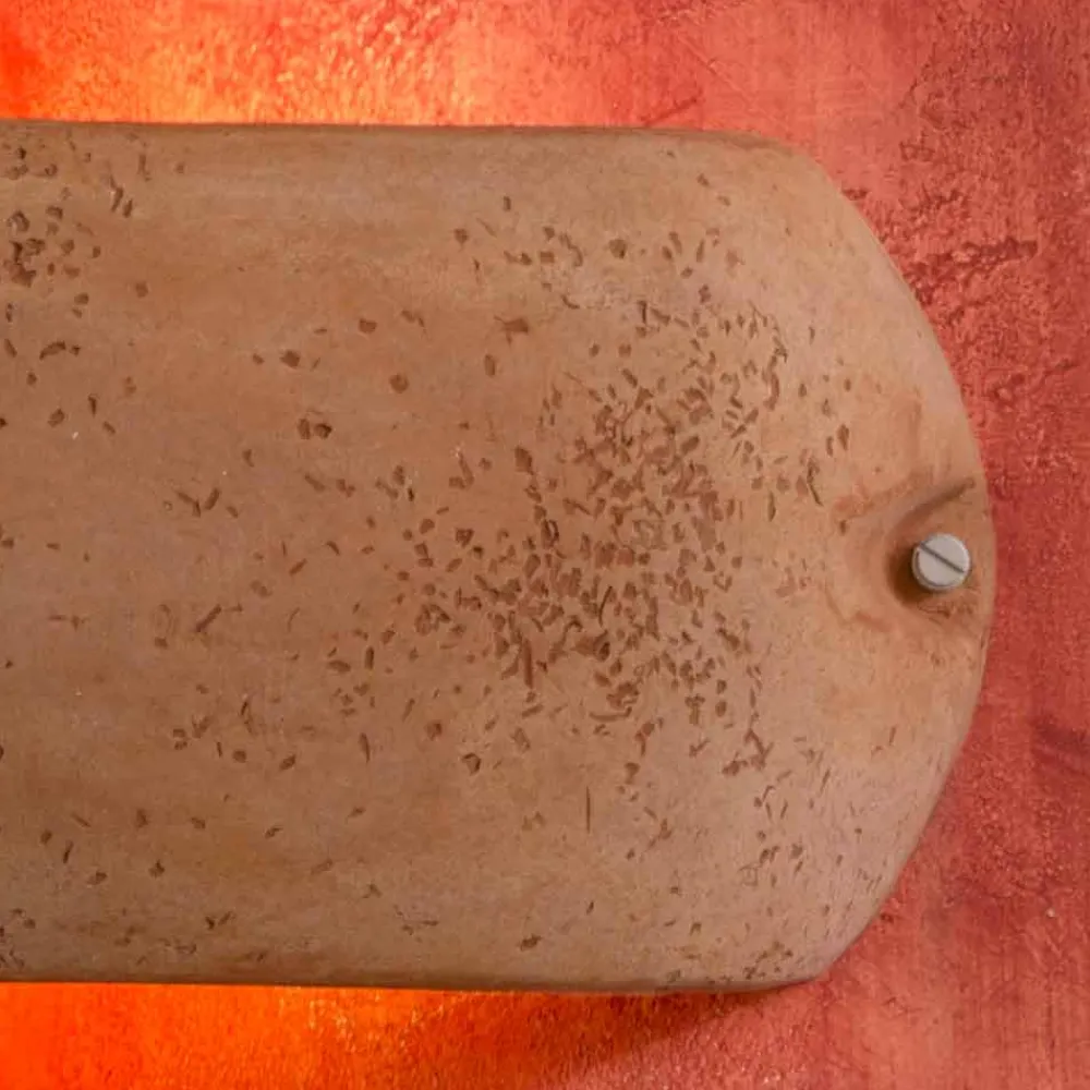 Toscot Garten-Wandlampen-Castelverde Terrakotta-Wandlampe für den Innen- und Außenbereich made in Italy