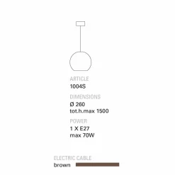 Toscot Moderne Pendelleuchten-Newton moderne Hängeleuchte und Pendeleuchte aus Terracotta