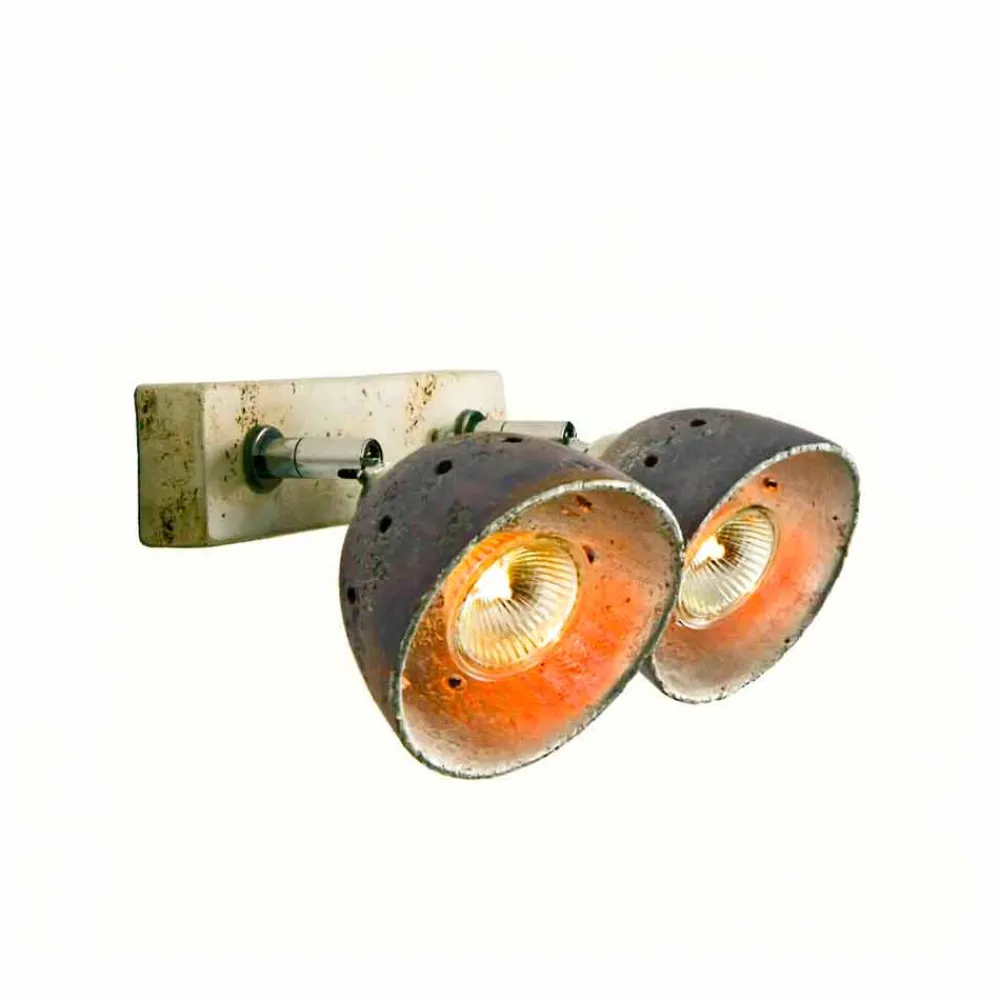 Toscot Vintage Wandleuchten-Noceto Deckenleuchte 2-flammig