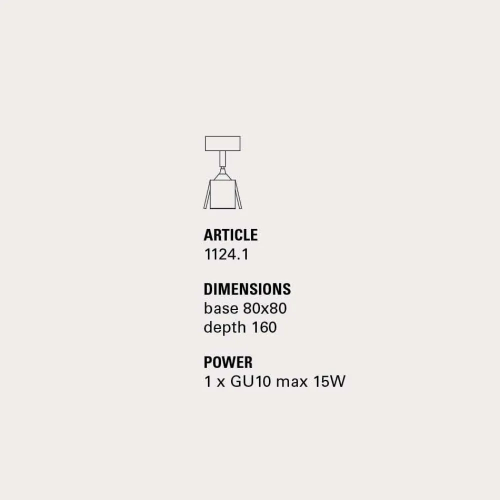 Toscot Vintage Wandleuchten-Piastra Deckenleuchte 1-flammig Made in Toscana