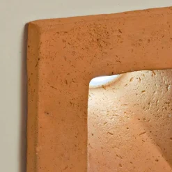 Toscot Garten-Wandlampen-Square LED Wandleuchter aus Terrakotta für den Außenbereich