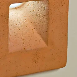 Toscot Garten-Wandlampen-Square LED Wandleuchter aus Terrakotta für den Außenbereich