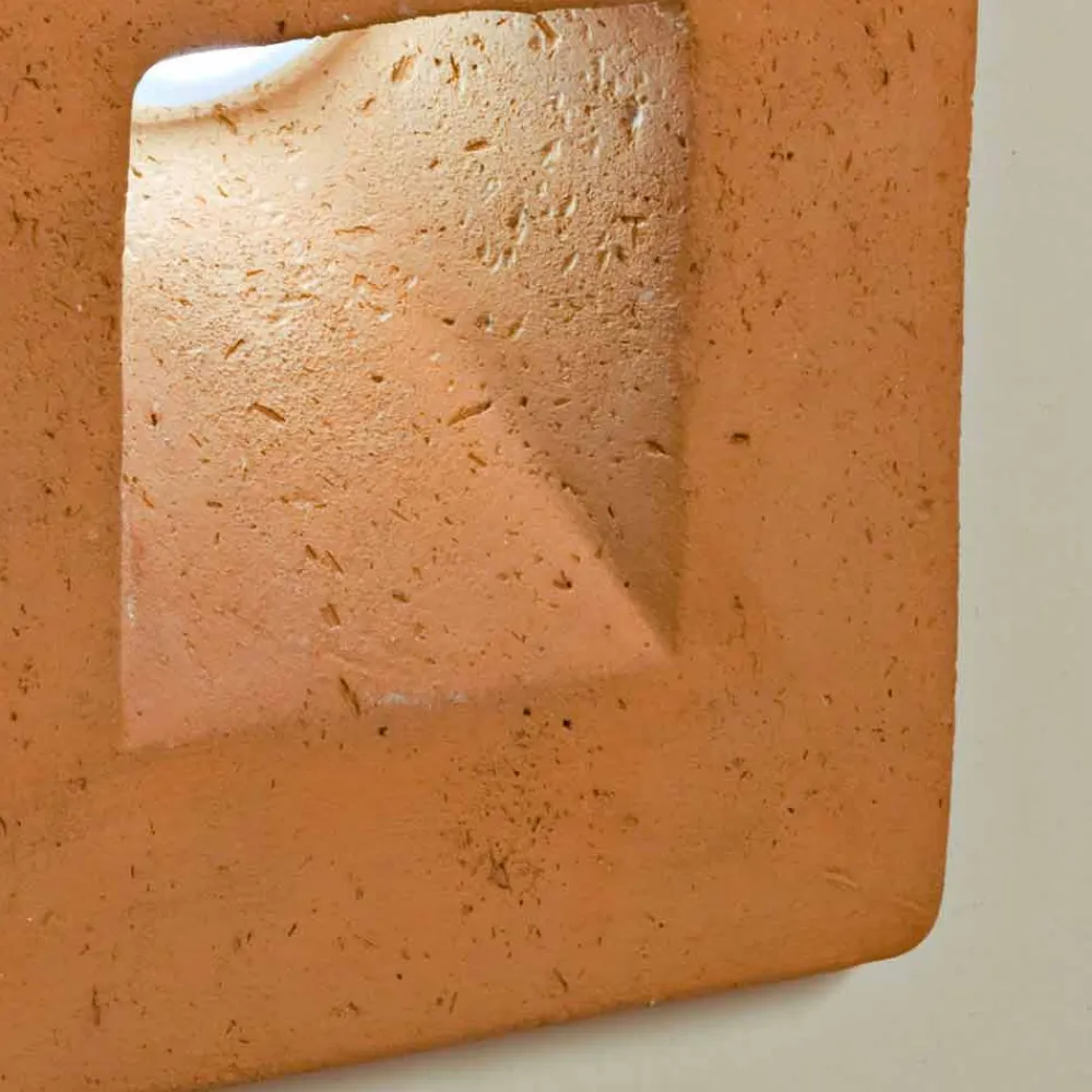 Toscot Garten-Wandlampen-Square LED Wandleuchter aus Terrakotta für den Außenbereich