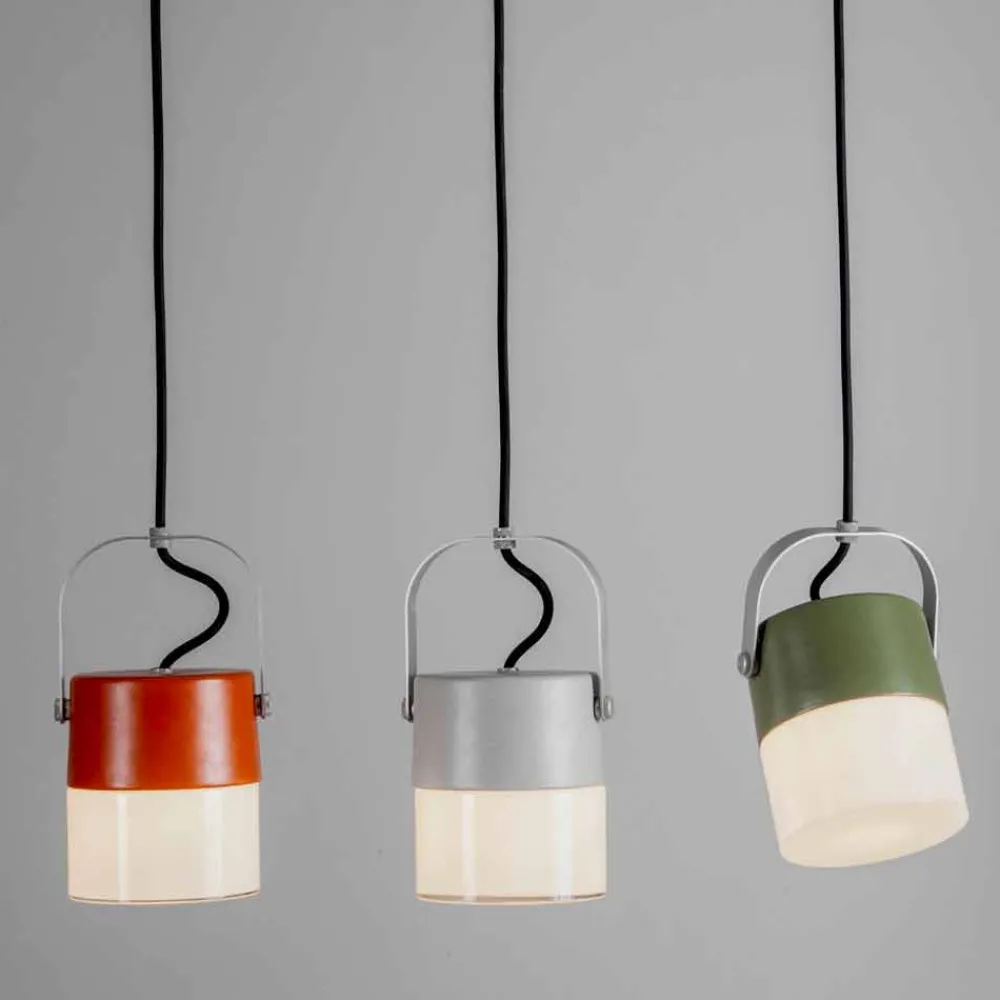 Toscot Moderne Pendelleuchten-Swing Pendelleuchte aus geblasenes Glas made in Toscana