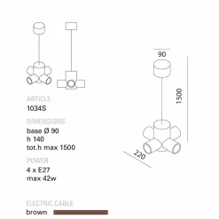 Toscot Designer Pendelleuchten-Traffic Pendelleuchte aus Keramik made in Toscana