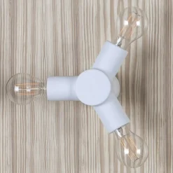 Toscot Vintage Wandleuchten-Traffic Wandleuchte aus Metall und Keramik, hergestellt in der Toskana