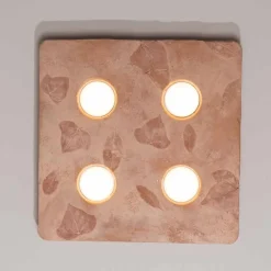 Toscot Klassische Wandleuchten-Vivaldi Design Wandlampe aus Terrakotta made in Italy