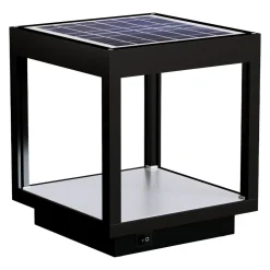 Viadurini Lighting Gartenlampion-Tragbarer Solar-LED-Strahler in Weiß, Schwarz oder Corten-Aluminium - Bettina