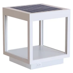 Viadurini Lighting Gartenlampion-Tragbarer Solar-LED-Strahler in Weiß, Schwarz oder Corten-Aluminium - Bettina