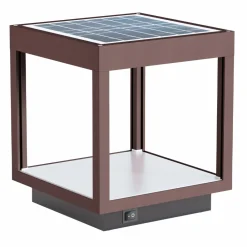 Viadurini Lighting Gartenlampion-Tragbarer Solar-LED-Strahler in Weiß, Schwarz oder Corten-Aluminium - Bettina