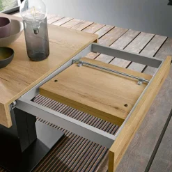 Viadurini Living Tisch Höhenverstellbar-Transformator Tisch aus Holz und Stahl Made in Italy - Demetro