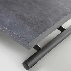 Viadurini Living Tisch Höhenverstellbar-Transformierbarer Couchtisch aus Metall mit Melaminplatte - Sandero