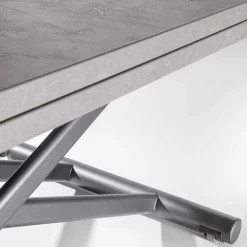 Viadurini Living Tisch Höhenverstellbar-Transformierbarer Couchtisch aus Metall mit Melaminplatte - Sandero