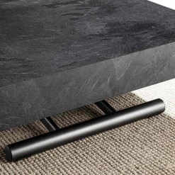 Viadurini Living Tisch Höhenverstellbar-Transformierbarer Couchtisch mit Schieferoberfläche aus Holz - Ademo