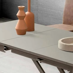 Viadurini Living Tisch Höhenverstellbar-Transformierbarer Wohnzimmer Couchtisch aus Fenix und Metall Made in Italy - Chiano