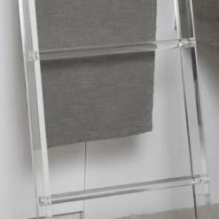 Viadurini Bathroom Badetuchhalter-Transparente Acryl-Kristall-Badetuchhalter-Leiter - Smart