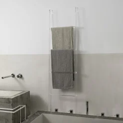 Viadurini Bathroom Badetuchhalter-Transparente Acryl-Kristall-Badetuchhalter-Leiter - Smart