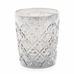 Viadurini Kitchen Gläser Set-Transparente Glasgläser mit Dekorationen, 12-teiliger Wasserservice - Marokko