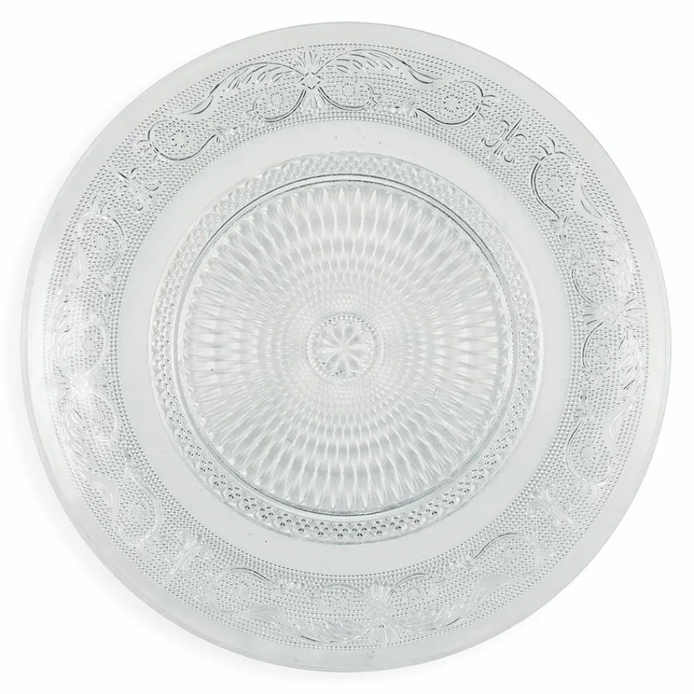 Viadurini Kitchen Teller Set-Transparente Glasteller Luxury Classic Decor 18-teilig - Palazzo