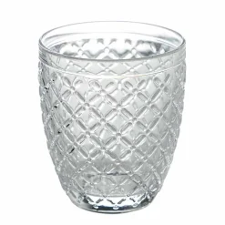 Viadurini Kitchen Gläser Set-Transparente Glaswassergläser mit geschnitzten Verzierungen 12 Stück - Rocca