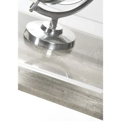 Viadurini Living Design Schreibtische-Transparente Konsole aus Plexiglas mit Designer-Holzregal – Carducci