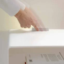 Viadurini Living Nachttische-Transparenter Nachttisch mit LED-beleuchtbarem Touch-Licht Adelia