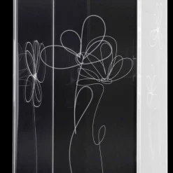 Viadurini Decor Regenschirmständer Design-Transparenter Schirmständer aus Kunststoff mit gravierten, stilisierten Blättern - Florino