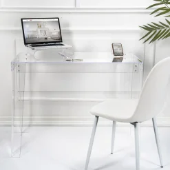 Viadurini Living Design Schreibtische-Transparenter Schreibtisch aus Plexiglas Modernes Design Made in Italy - Vichy