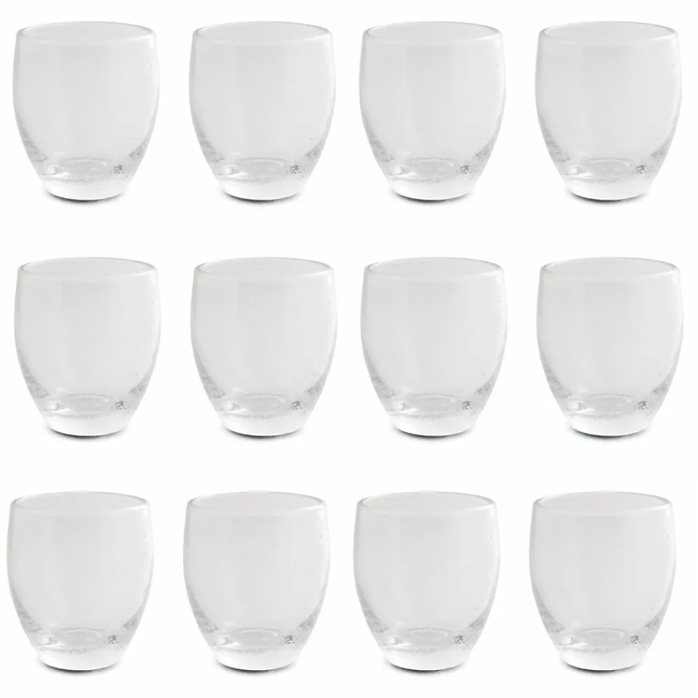 Viadurini Kitchen Gläser Set-Transparentes Gläserset aus mundgeblasenem Glas 12-teilig - Guerrero