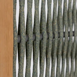 Viadurini in the Garden Gartenideen-Trennwand für den Außenbereich aus Teakholz, Aluminium und Seilgeflecht - Vision