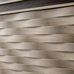 Viadurini Living Anrichte-3-türige Anrichte, aus natürlichem grauem Nussholz 192x50cm Teresa