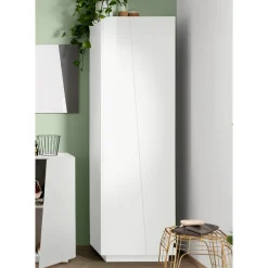 Viadurini Living Sideboards-2-türiger Kleiderschrank aus nachhaltigem Melaminholz in Weiß oder Schiefer - Joris