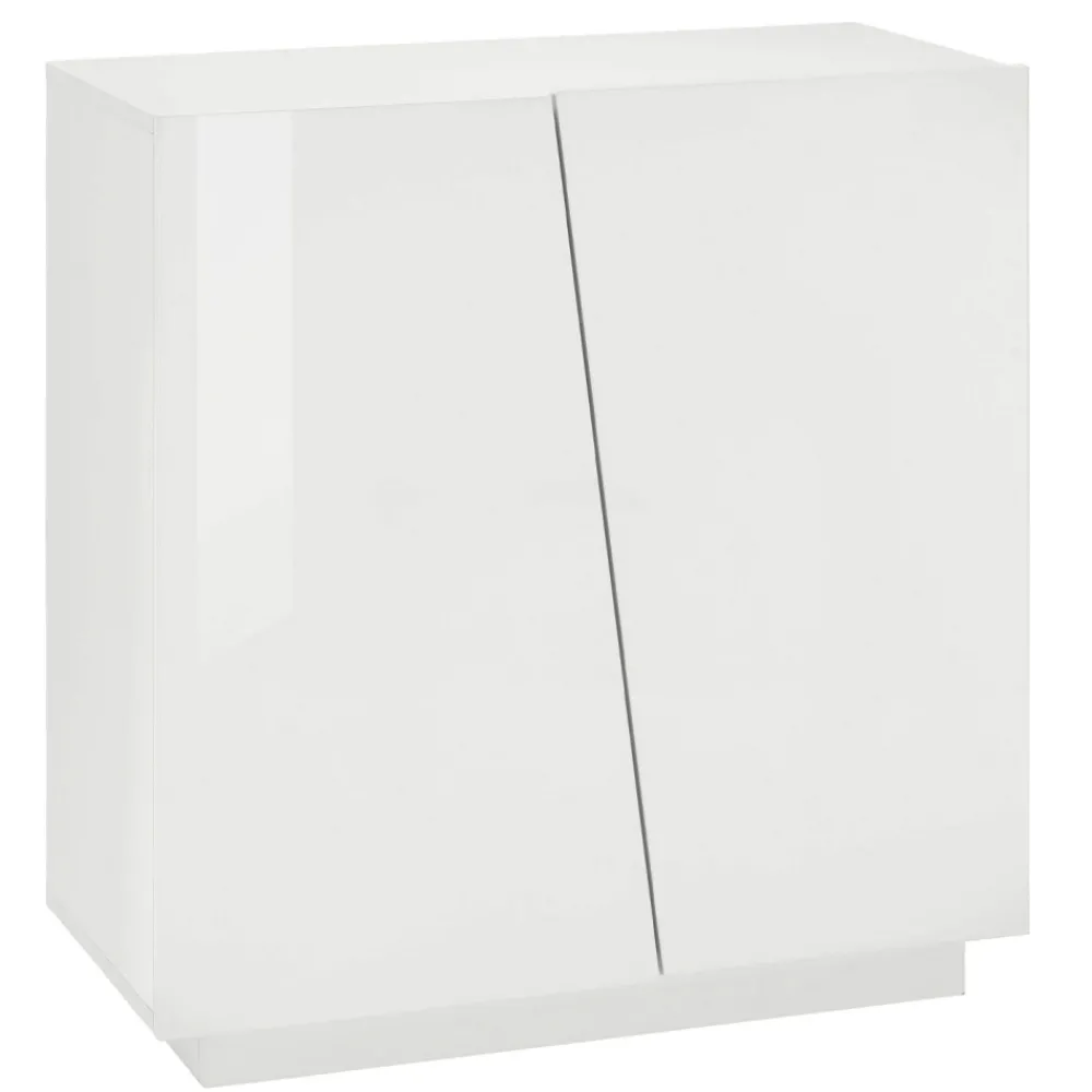 Viadurini Living Schuhschrank-2-türiger Schuhschrank aus nachhaltigem Melaminholz in Weiß oder Schiefer - Joris