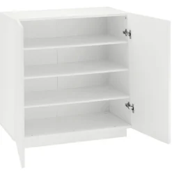 Viadurini Living Schuhschrank-2-türiger Schuhschrank aus nachhaltigem Melaminholz in Weiß oder Schiefer - Joris