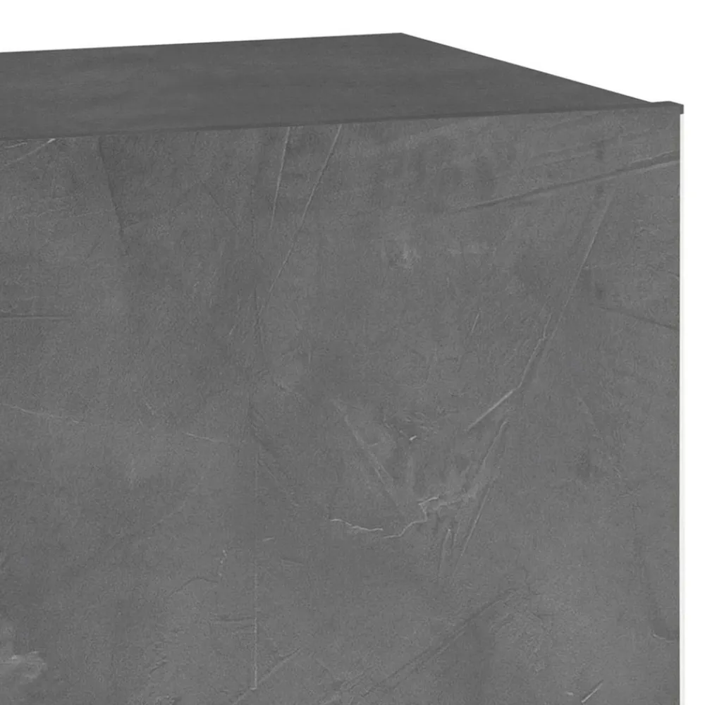 Viadurini Living Schuhschrank-2-türiger Schuhschrank aus nachhaltigem Melaminholz in Weiß oder Schiefer - Joris