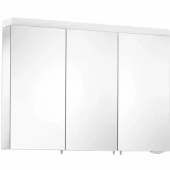 Viadurini Bathroom Badspiegel-3-türiger Wandspeicherspiegel aus silber lackiertem Aluminium - Alfio