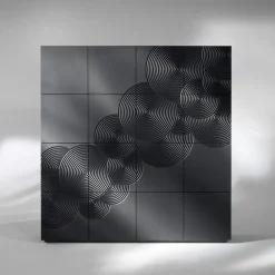 Viadurini Living Anrichte-8-türiges Sideboard im modernen Design Ardesia, weiß, schwarz oder gold