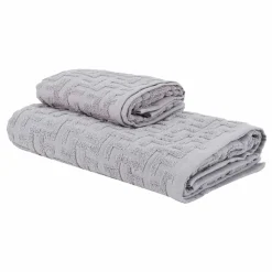 Viadurini Textile Handtücher-Trio Badetücher in Terry Cotton Handtuch, Gesicht und Gast - Ginestra