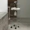 Viadurini Living Küchenzubehör-Trolley-Säule aus transparentem Acrylkristall 1 oder 3 Regale - Minervo