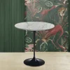 Viadurini Living Moderne Couchtische|Tulip Tische-Tulip Eero Saarinen H 52 Couchtisch aus Carrara-Marmor Statuarietto, hergestellt in Italien – Scarlet
